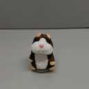 BestLand Plush Interactive Toys PRO Talking Hamster Repeats What You Say Electronic Pet Chatimals Mouse Buddy for Boy and Girl, 5.7 x 3 inches, Brown