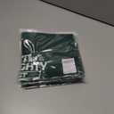 8 x Christmas Dog Bandanas Naughty & Nice Idea Funny Holiday Stocking Pet Scarf Gifts - On The Naughty List and I Regret Nothing, Solid Green, Extra Large Breed, 75lbs+