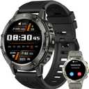 Smart Watch for Men Fitness Tracker: Bluetooth Waterproof Make Answer Call Digital Mens Watches Running Smartwatch for Android Phones iPhone Samsung Compatible Step Pedometer Sleep Heart Rate Monitor