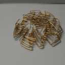 10 Pack Monstera Plant Stem Support Iron Plant Stakes for Indoor Plants Monstera-Shaped Stabilizer Grapple Holder Turtle Shell Bamboo Clamp Set for Thriving Growth (Gold, 7.08" x 6.29")