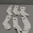 Nike Kids' 6-Pack Performance Socks (XX-Small, White)