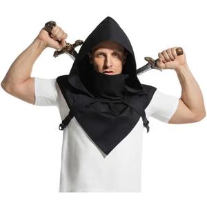 Hood Scarf Of Cowl Unisex Cloak Hooded Cape Hat With Adjustable Arms For Halloween Cosplay Costume
