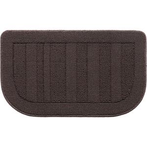 BEQHAUSE 30x18 Inch Kitchen Rug Mat Durable Kitchen Rugs Non-Slip Washable Absorbent Kitchen Mats for Floor Dirt-Resistant Semicircular Kitchen Mat (Brown)