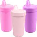 Re-Play Spill-Proof Sippy Cups for Toddlers - Kids Reusable 10 Oz Set of 3, Dishwasher & Microwave Safe, Made in USA, Princess
