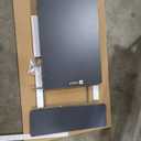 SHW 36-Inch Height Adjustable Standing Desk Converter Sit to Stand Riser Workstation, Gray (Grey)