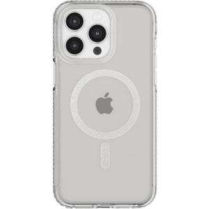 Tech21 Evo Crystal case for iPhone 15 Pro Max - Compatible with MagSafe - Impact Protection Case with 15x Military Standard Rating - White Titanium
