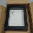 Americanflat 5x7 Shadow Box Frame with Shatter-Resistant Glass - Silhouette Collection - Small Shadow Box Display Case for Tabletop and Wall Display - Black with Soft Felt Back