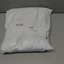 White Sheer Curtains Floral Embroidery Rod Pocket Voile Drapes for Living Room, Bedroom, Window Treatments Semi Flower Pattern Curtain Panels for Kitchen, Yard,54 x 63 Inch, 2 Panels