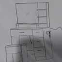 Makeup Vanity Desk Set, 35.4Wx15.7Dx53.9H, White (Smart LED Mirror, with Cushion Stool, Hairdryer Rack, Power-Outlet, 4 Drawers, Open Shelves)