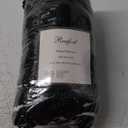 Reafort Ultra Soft Sherpa Pillowcases Pillow Covers Standard Size 20"x26" Pack of 2 with Zipper Closure (Black, 20x26 Standard Sham)