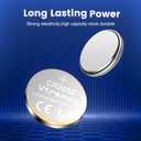 CR2032 Battery, 3V Button Coin Lithium Battery,Suitable for Watches, Calculators, Electronic Toys - Long-Lasting (10 Count)
