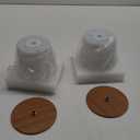 EZVALO 2 Pack Cordless Table Lamp IP65 Waterproof, Rechargeable Shower Lamp with 4500mAh Battery Operated, 3 Color Temps Dimmable LED Night Light for Living Room, Bathroom, Kitchen, Patio & Camping (Wood Grain)