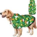 St Patrick Day Hoodie for Medium Large Dogs,Funny St. Patrick's Day Dog Outfit with Hood & Leash Hole, Warm Soft Holiday Christmas Sweatshirt Clothes for Dogs-XXL