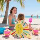 Sun Beach Towel for Kid 30 X 60 Inch Cute Coloful Sun Microfiber Pool Towel Absorbent Quick Dry Beach Towel Sand Free Blanket for Boys Girls Summer Pool Party Supplie Bath Sport Travel for Kids Gift