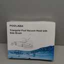 POOLAZA Pool Vacuum Head, Weighted Pool Vacuum Head with 1-1/4'',1-1/2'' Swivel Hose Connection, Bottom & Side Brushes, Pool Vacuum Heads for Inground Pools, Above Ground Pools & Vinyl Lined Pools