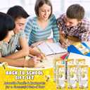 AmazingSpark 96 Set Bee Gifts Bulk Party Favors Inspirational Retractable Pencils 0.7mm Funny Mechanical Pencils with Positive Cards for Teacher Team Coworker Employee Office Supplies