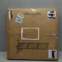 Foldable Grid Wall Panels, Gridwall Panels with Folding Baskets, Tool-Free Assembly and Folding, for Storage and Retail Merchandise Display (Black), 23.62 x 19.68 x 76.37 inches