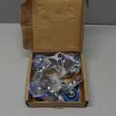 2 inch Caster Wheels 5/16" Threaded Stem Casters Set of 4 Heavy Duty, Locking & Stem Mount (UNC 5/16" -18 x1 & Weight Capacity 580 lbs) Casters for Wire Shelving, Carts, Furniture.(Blue)