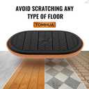 Furniture Sliders for Hardwood Floors Felt-4 Pack 9-1/2" Oval Reusable Furniture Slider with Extra Thick Design - Heavy-Duty Furniture Movers - Felt Sliders Effortless Moving