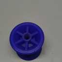 3" Boat Trailer Roller Poly Bow Roller fits 1/2" Shaft, Polyurethane (Blue with Spoke)