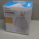 Crane White Drop Ultrasonic Cool Mist Teardrop Humidifier, 1 Gallon Tank, Baby Humidifier for Nursery, Bedroom, Plants, Office, Adjustable Mist Levels