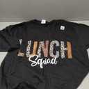Lunch Squad School Counselor Food Service Crew Lunch Lady T-Shirt, L