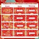 4 x HOWAF Chinese New Year Scratch Off Fortune Cards, 2026 Year of The Horse Party Game Scratch Off Fortune Cards, Spring Festival Scratch Off Card for 2026 Lunar New Year Party Favors 24pcs