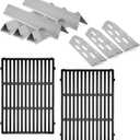 66095 Cast Iron Grate with Stainless Steel 66032 66795 Flavorizer Bars for Weber Genesis 2 Grill Parts.Replacement for Weber Genesis II 300 Series ii E-310 S-310 E-315 S-315 E-335 SE-335