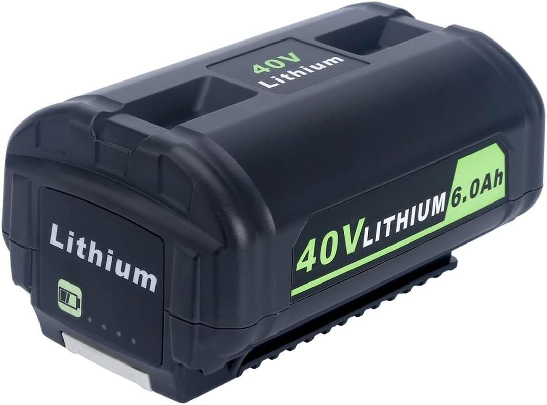 Lasica Replacement for Ryobi 40V 6.0Ah Battery, Compatible with Ryobi 40-Volt Collection Cordless Power Tools RY405010 RY40890VNM OP4040 OP4050A OP40601 OP40201 OP4026 OP4030 OP4060 Lithium Battery