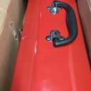 MANUFORE 16" Metal Tool Box Lightweight and Sturdy Storage Box Made of Heavy Steel and Nicely Finished and Painted