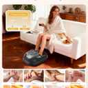 Foot Massager with Heat, Shiatsu Foot Massager with Remote, Electric Feet Massage Machine for Neuropathy,Plantar Fasciitis, Circulation, FSA Eligible HSA Store Eligible Massager (Black,Corded)