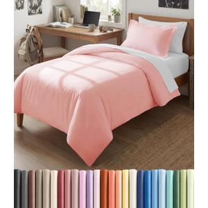 Duvet Cover Twin/Twin XL Size Set - Extra Soft Twin/Twin XL Duvet Cover 68" x 90" with 1 Pillow Sham - Hotel Luxury, Easy Care, Fade Free with Zipper Closures & Ties - Comfy & Breathable (Baby Pink) (34 - Baby Pink (No Comforter)
