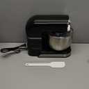 Kitchen in the box Stand Mixer,3.2Qt Small Electric Food Mixer,6 Speeds Portable Lightweight Kitchen Mixer for Daily Use with Egg Whisk,Dough Hook,Flat Beater (Black)