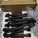 SAILING 10 Pack Cabinet Handles-5"/128mm Screw Spacing Matte Black Furniture Hardware Handles for Kitchen Cabinets Bedroom Dresser Wardrobe Cabinet Pulls