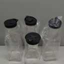 Laundry Detergent Dispenser Bottle 53oz with Label,4 Pack Liquid Laundry Dispenser,Plastic Detergent Dispenser for Laundry Room Organization and Storage,Black Lid