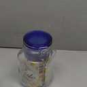 Bormioli Rocco Fido Square Jar with Blue Lid, 67.5-Ounce, Clear
