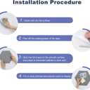 PATIKIL Felt Bulletin Board 11"x9.4" 8 Packs Self Adhesive Hexagon Felt Tiles for Sound Proofing, Wall Panels with 30 Push Pins for Home Office Recording Studio,Game Room, Set-D (White, Pink, Rose Red, Purple)