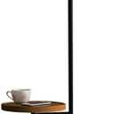 Hsyile KU300244 with USB Charging Ports Modern Reading Contemporary Modern Creative Floor Lamp for Living Room Bedroom Office - E26 Base - with a Table
