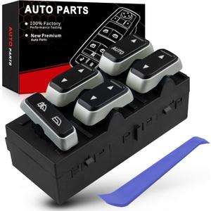 Master Power Window Switch for:-Lincoln Town Car 2003 2004 2005 2006 2007 2008 Driver Side Control Switch OE# 5W1Z14529BA, 5W1Z-14529-BA, 3W1Z14529BA