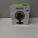 Holmes 6” Personal Table Fan – 2 Speeds, Compact, 15° Head Tilt, Wide-Angle Oscillation, Black