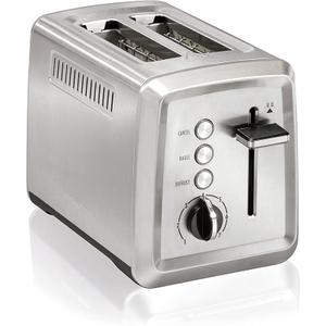 Hamilton Beach 2 Slice Toaster with ExtraWide Slots, Bagel Setting, Toast Boost, SlideOut Crumb Tray, AutoShutoff & Cancel Button, Defrost Function, Stainless Steel (22794)