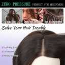 AISI HAIR 14 Inch Highlights Caramel Brown Wigs for Women - Shoulder Length Wave Wig with Pre-Cut Lace Hairline, Middle Part Natural Wavy Bob Synthetic Heat Resistant Fiber for Daily and Party