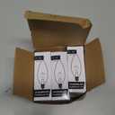 KOR (Pack of 6) Clear European Base (E14) Torpedo Tip 120V Chandelier Bulbs - Straight Tip (25)