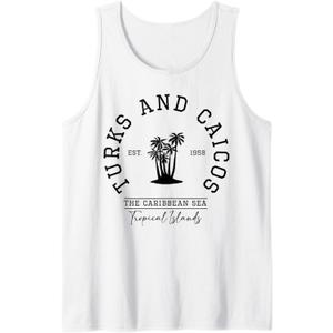 Turks and Caicos Caribbean Islands Trip Tank Top, S