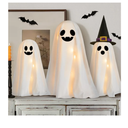 Halloween Decorations Indoor - 3 Packs DIY Light-Up Spooky Ghosts with String Lights, Witch Hats, Crafts Kits for Halloween Decor Indoor Party Home Table Mantel Room Kitchen Office