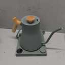Fellow Stagg EKG Pro Electric Gooseneck Kettle - Pour-Over Coffee and Tea, Quick Heating, Precise Temperature Control, Scheduling, Built-in Brew Timer, Smoke Green with Maple Wood Handle, 0.9 Liter