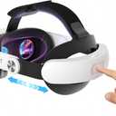 Head Strap for Oculus Meta Quest 3S Quest 3, Fashion Adjustable Comfort Enhanced Support VR Headset Accessories Strap No Battery Reduce Facial Stress and Gaming Immersion