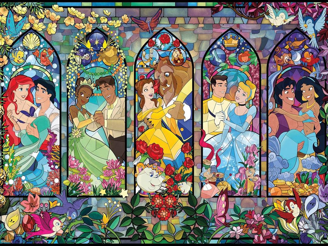 Ceaco - Disney - Princess Castle Royal Windows - 1500 Piece Jigsaw Puzzle