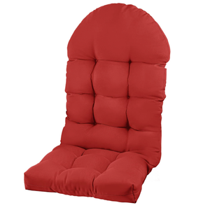 PNP HWJIAJU Adirondack Chair Cushion, Rocking Chair Cushion 44x19.4x4 inch, High Back Patio Cushions of Upper and Lower with Ties, Sunscreen and Fade-Resistant (Red)