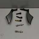 8mm 10mm Black Motorcycle Rearview Side Mirrors Blade Compatible with Harley Sportster Custom Iron 883 Road King Street Softail Electra Glide